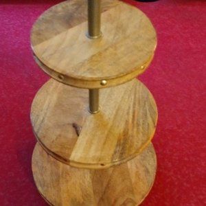 3-tier food carousel display rack